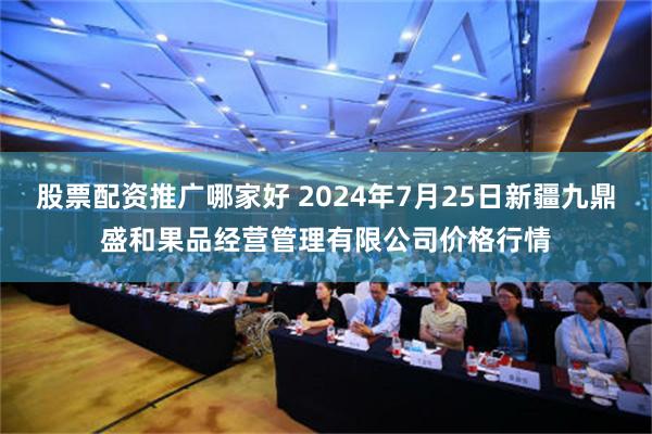 股票配资推广哪家好 2024年7月25日新疆九鼎盛和果品经营管理有限公司价格行情