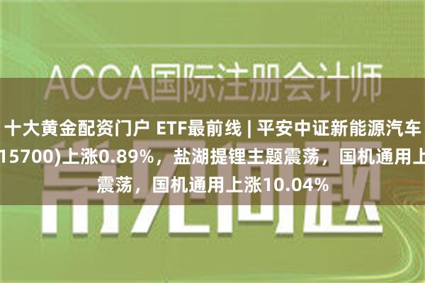 十大黄金配资门户 ETF最前线 | 平安中证新能源汽车产业ETF(515700)上涨0.89%，盐湖提锂主题震荡，国机通用上涨10.04%