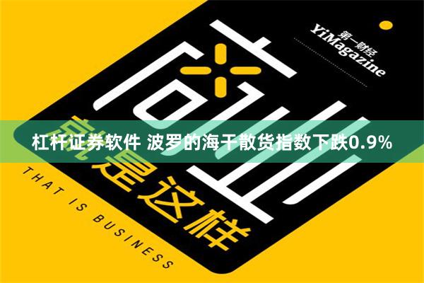 杠杆证券软件 波罗的海干散货指数下跌0.9%