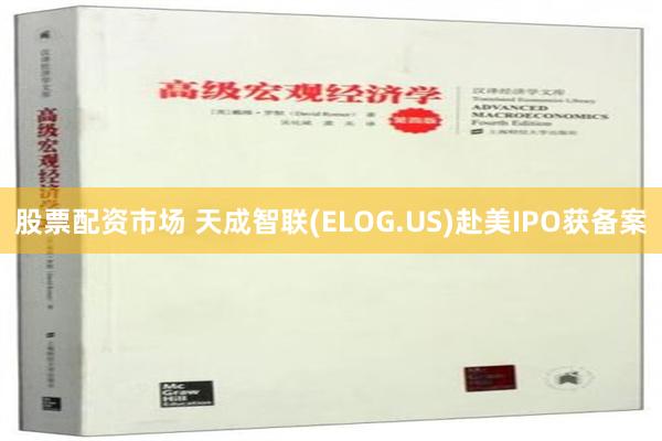 股票配资市场 天成智联(ELOG.US)赴美IPO获备案